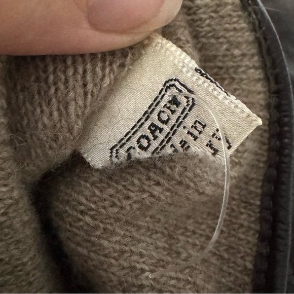 Vintage deep brown COACH Leather Gloves w/ 100% Cashmere Lining 🤎✨ size 6 1/2 - Picture 4 of 5